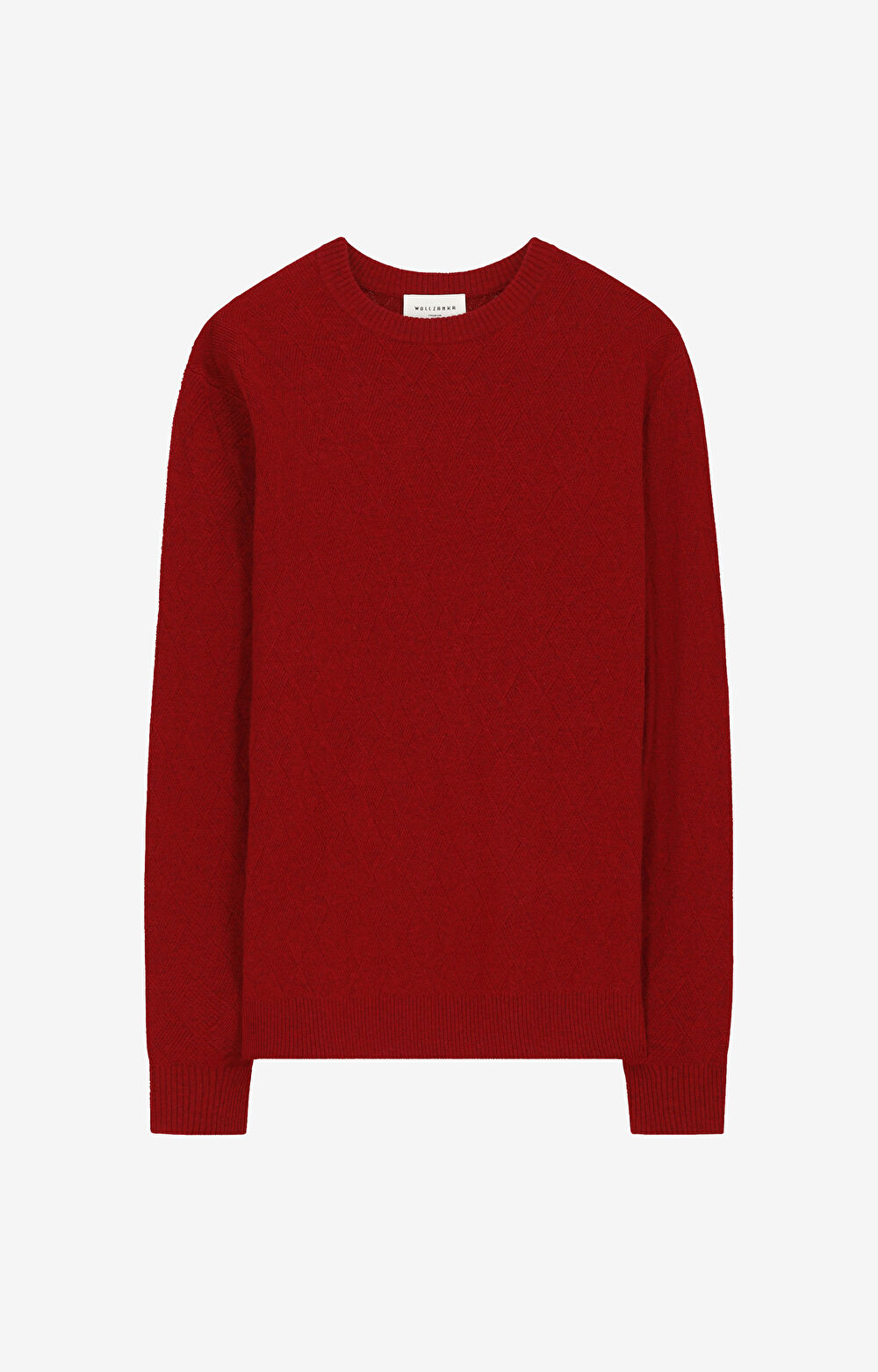 Sweter w romby z wełny merino - 2