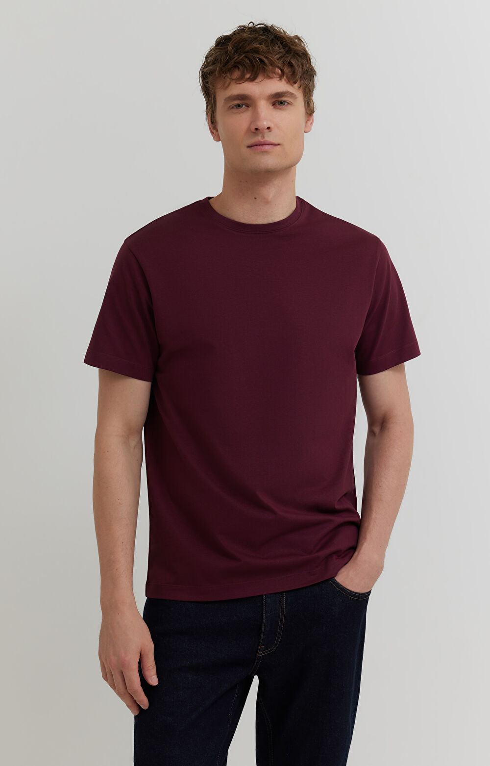 T-shirt z bawełny merceryzowanej - 3