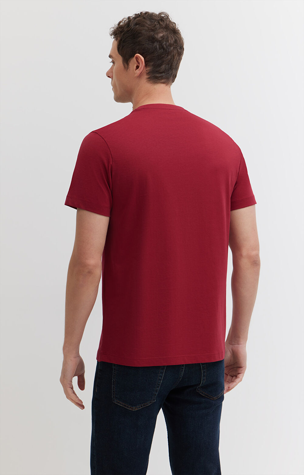 T-shirt z bawełny merceryzowanej - 4