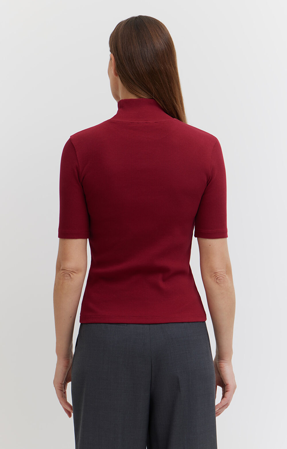 Prążkowany t-shirt - 4