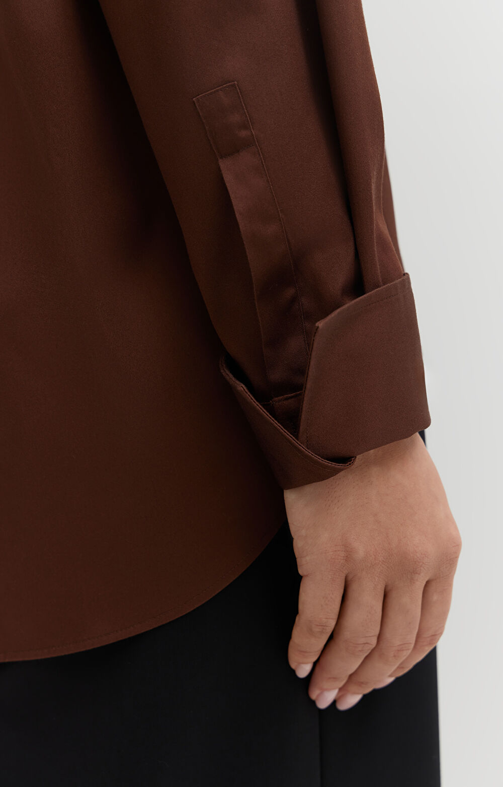 Koszula z satynowej bawełny - 5