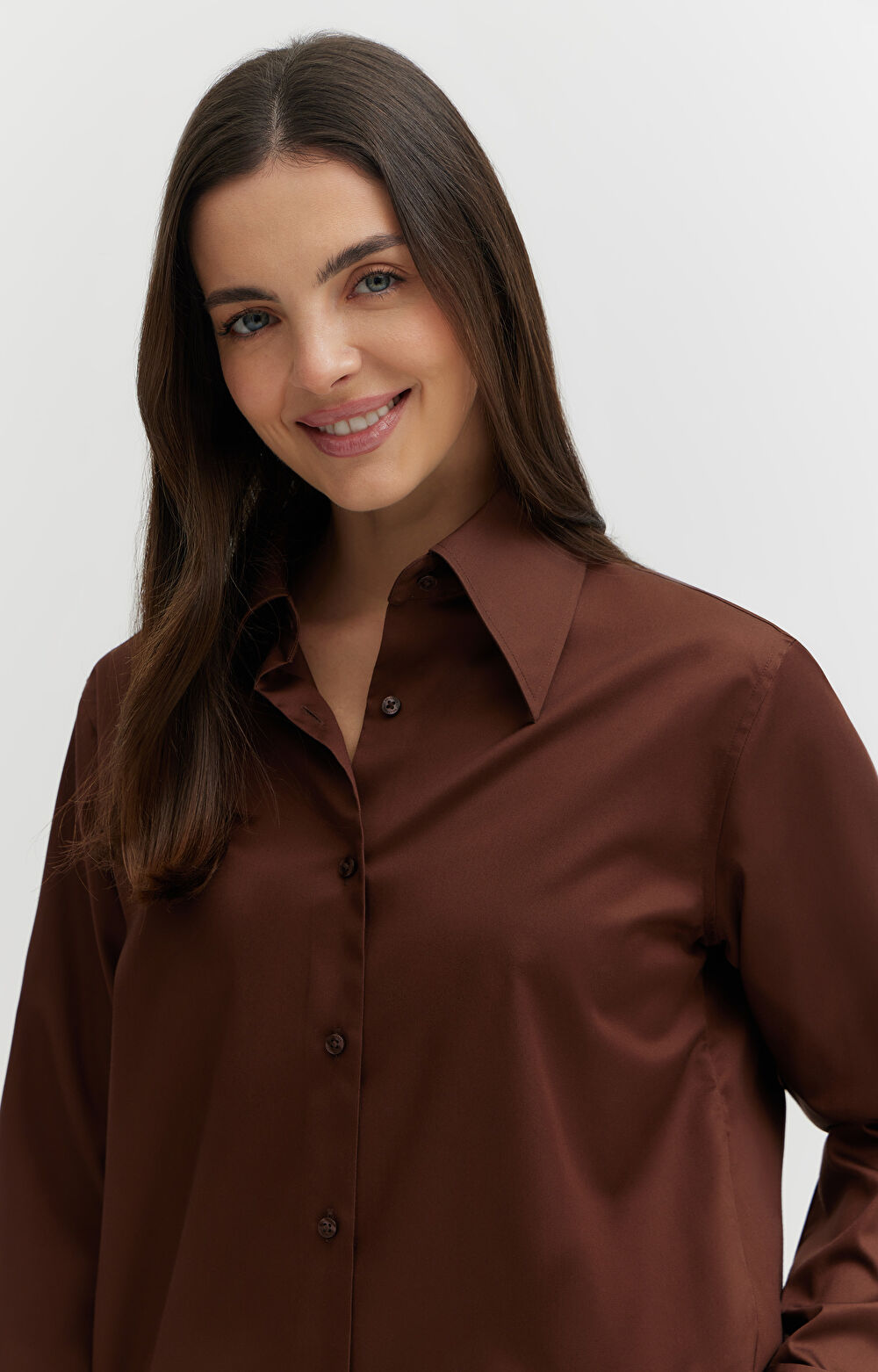 Koszula z satynowej bawełny - 7