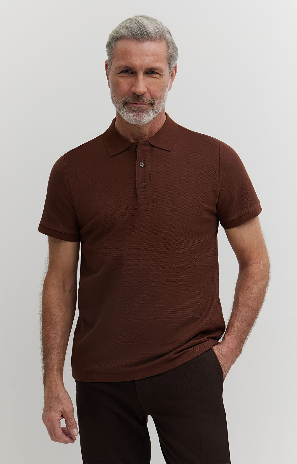 Polo z merceryzowanej bawełny