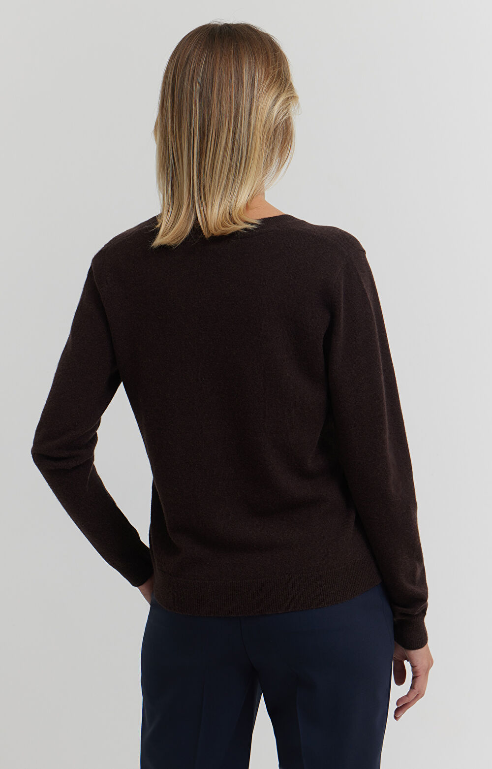 Sweter z dodatkiem wełny merino i kaszmiru - 4