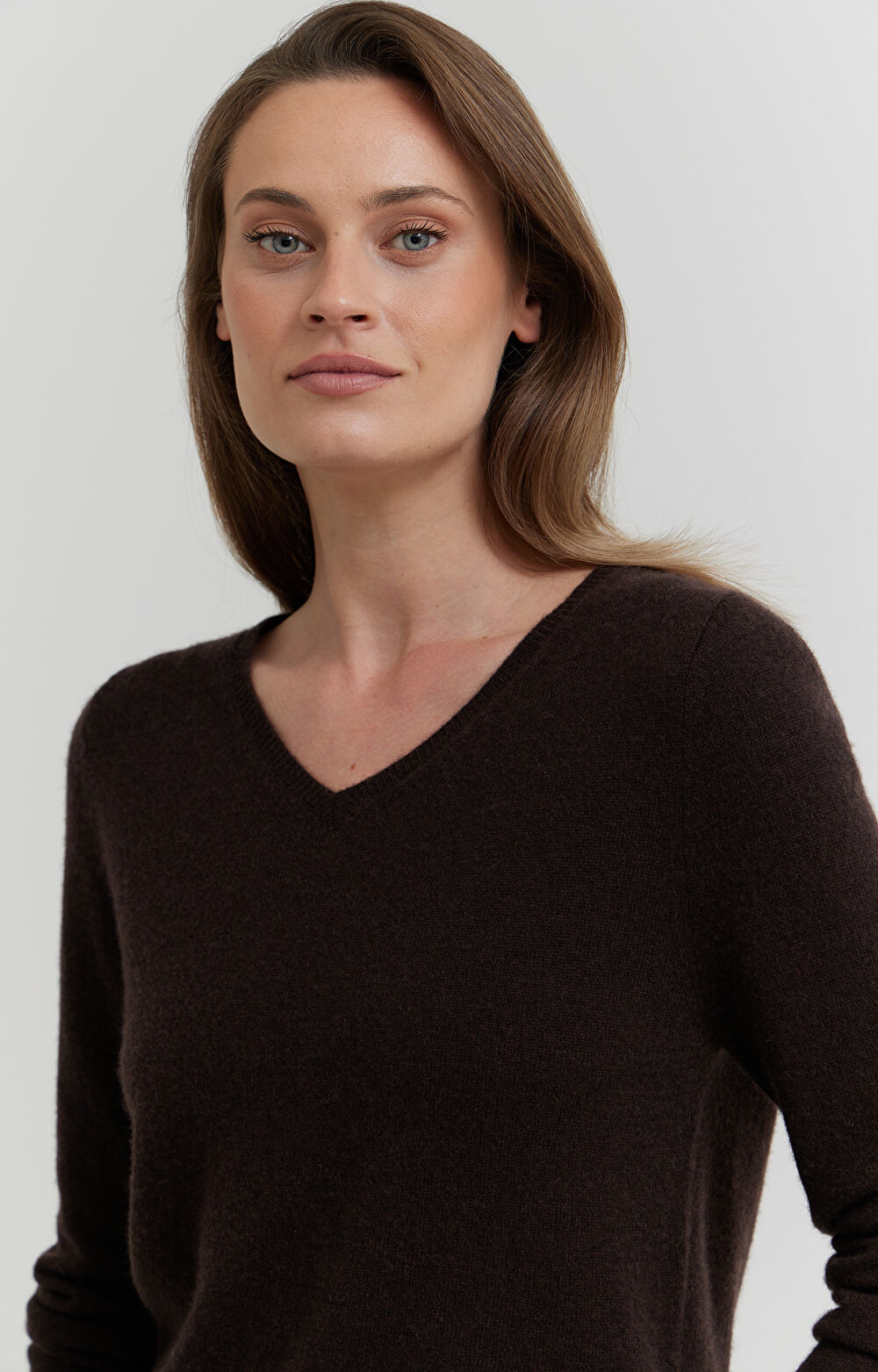 Melanżowy sweter z wełny - 6