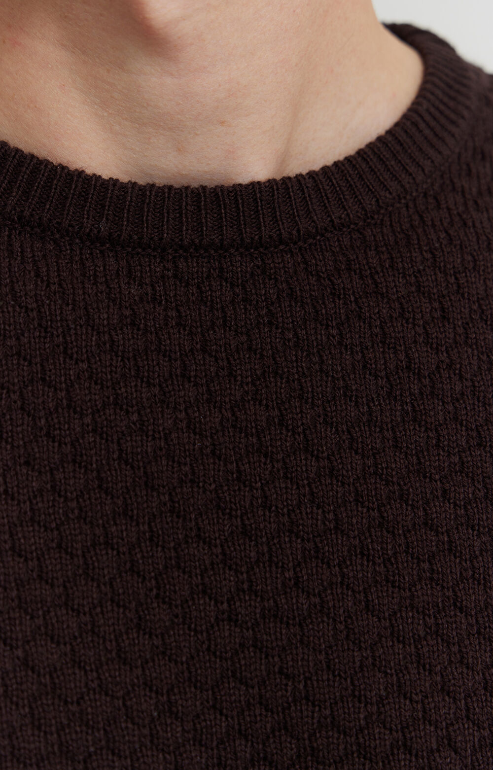Strukturalny sweter z wełną - 5