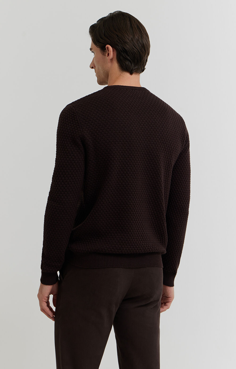 Strukturalny sweter z wełną - 3