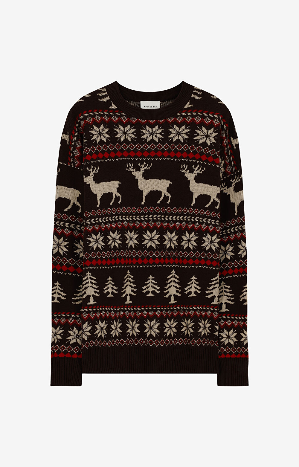 Sweter z bawełny z nadrukiem - 2