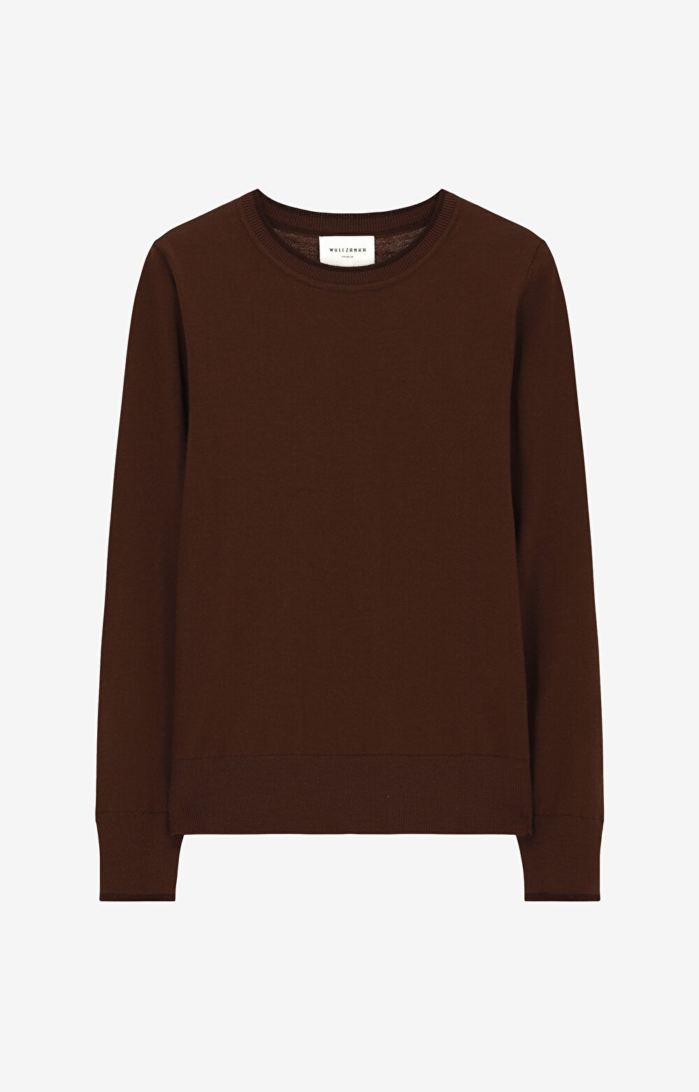Sweter z kontrastem z wełny merino - 2