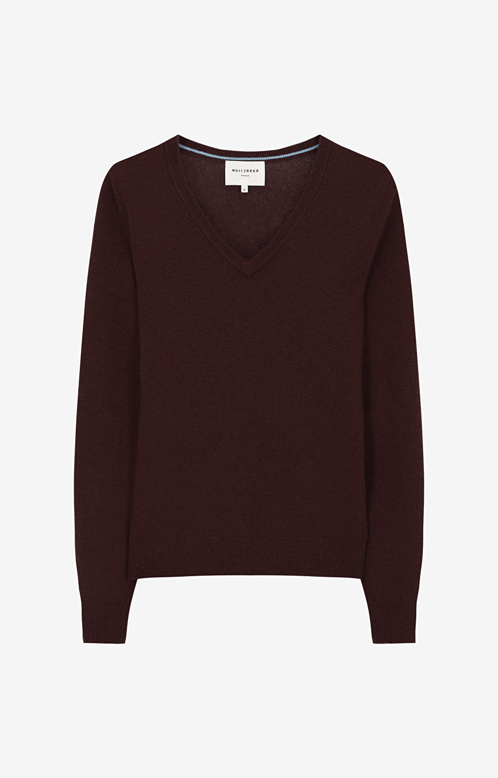 Sweter v-neck z wełny merino - 2