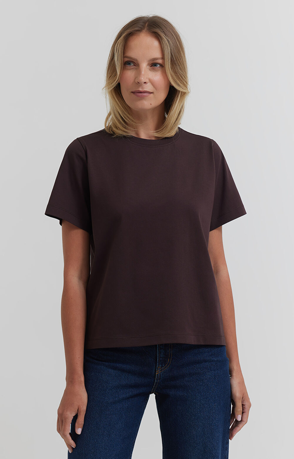 T-shirt regular z bawełny merceryzowanej - 3