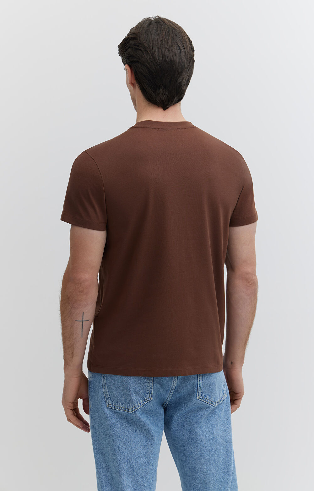 Gładki t-shirt z bawełny organicznej - 4