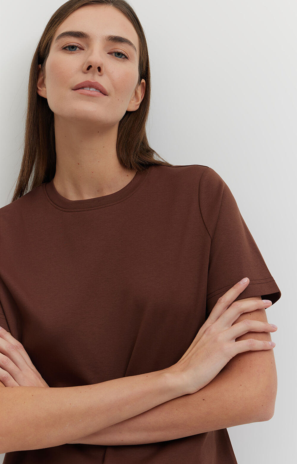 T-shirt regular z bawełny merceryzowanej - 5