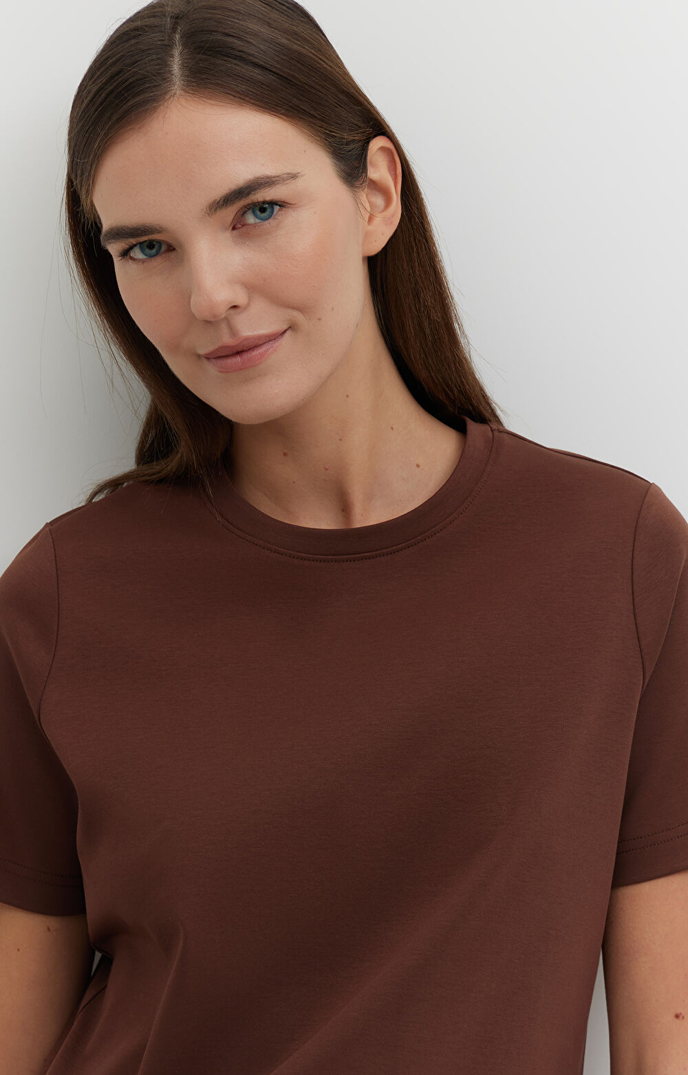 T-shirt regular z bawełny merceryzowanej - 4