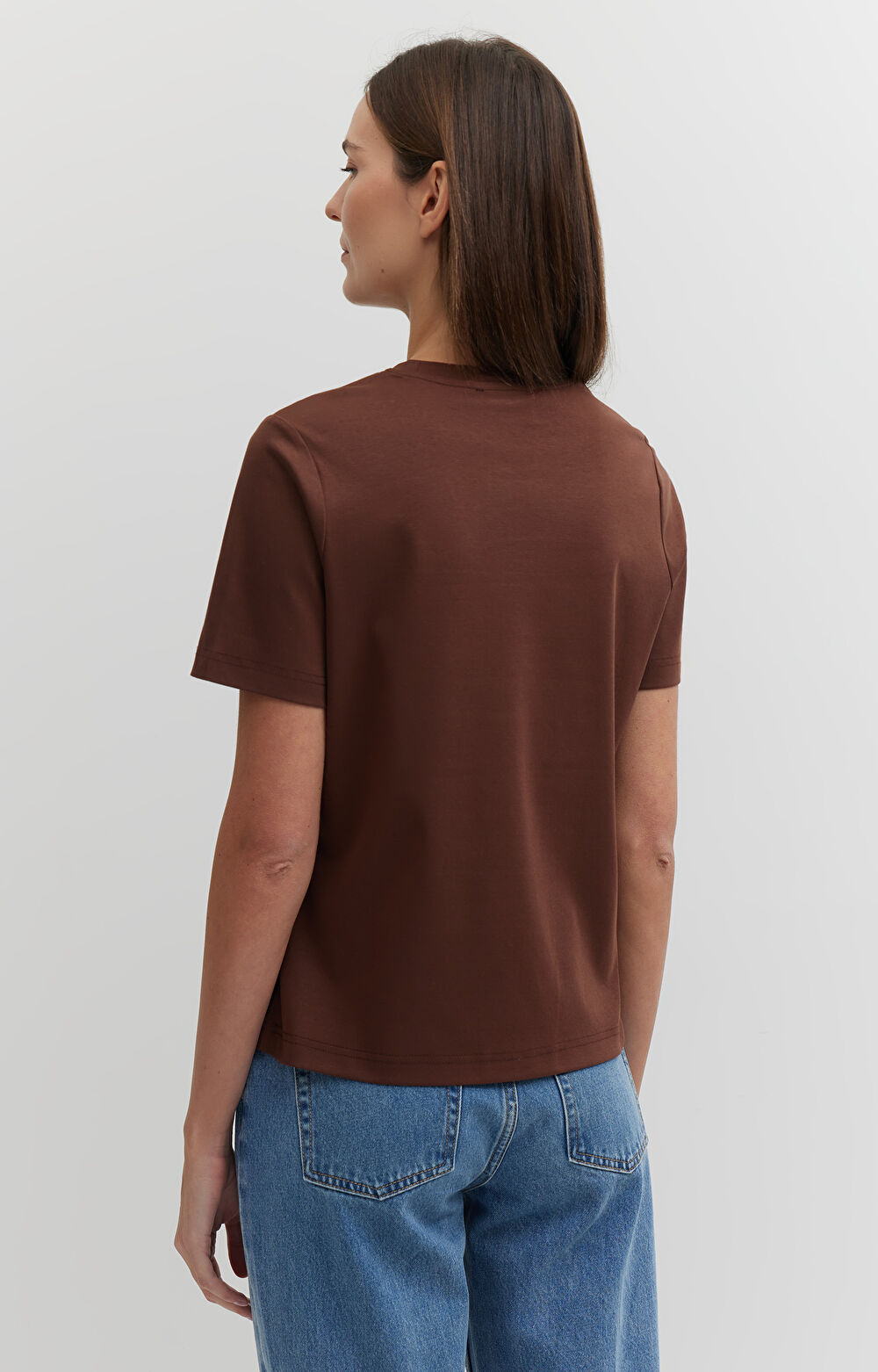 T-shirt regular z bawełny merceryzowanej - 3