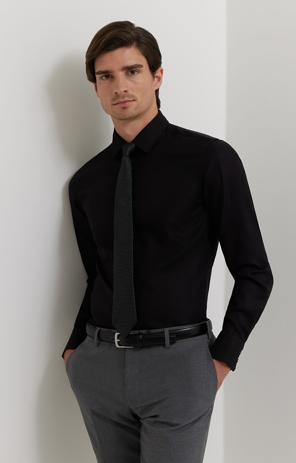 Koszula w diagonalny wzór - 8