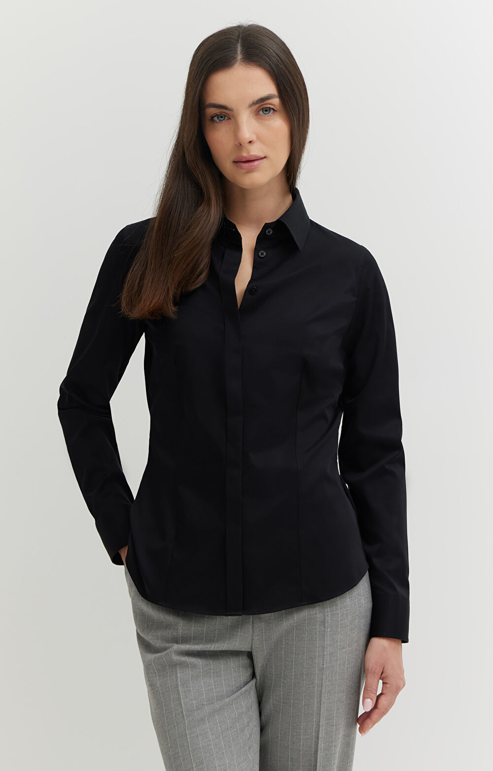 Koszula z satynowej bawełny - 3