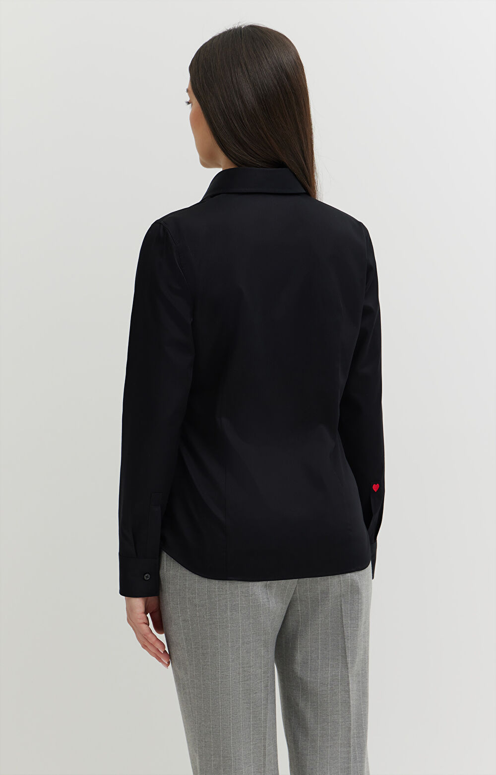 Koszula z satynowej bawełny - 4