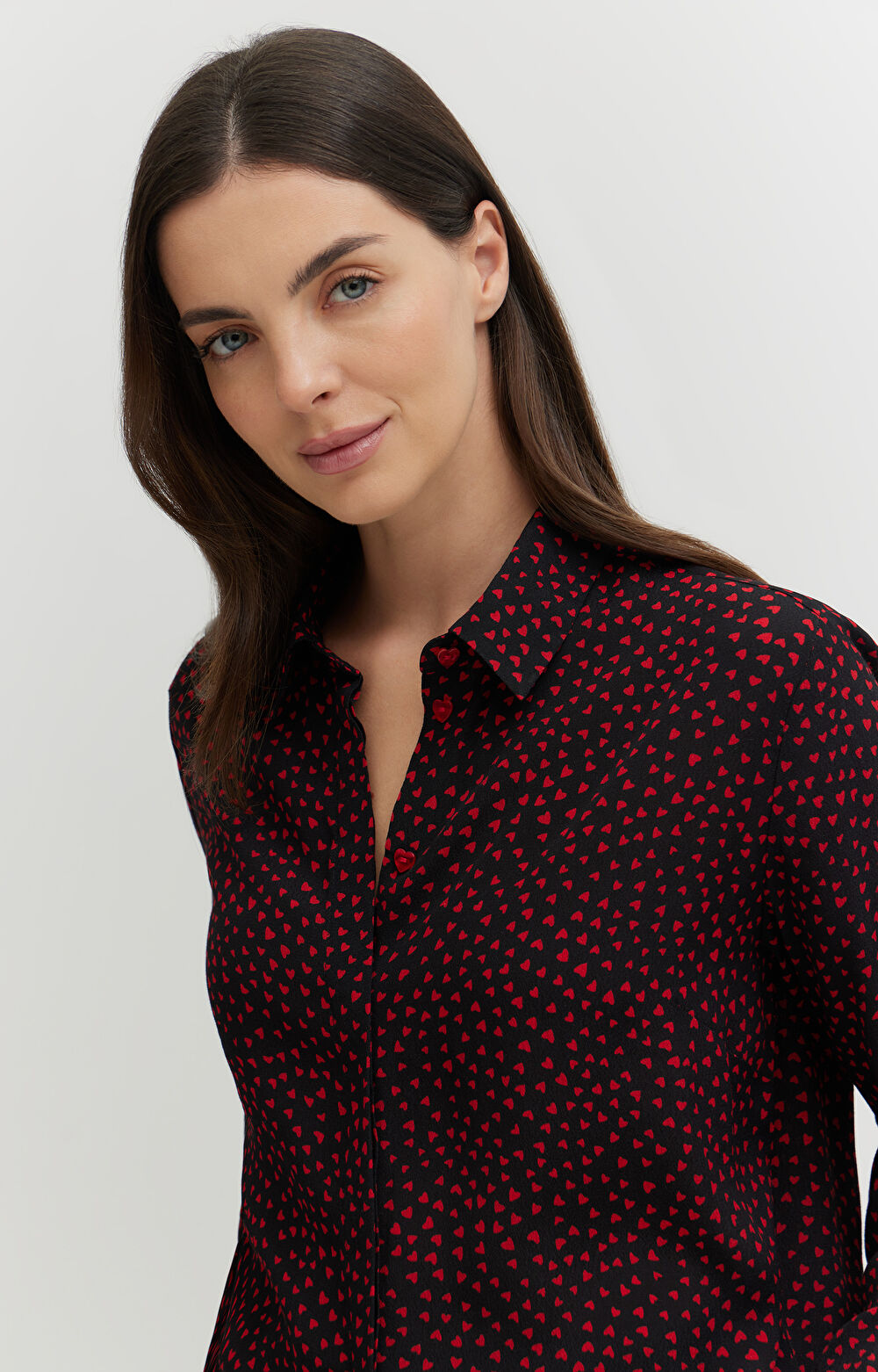 Koszula z wiskozy w serduszka - 7