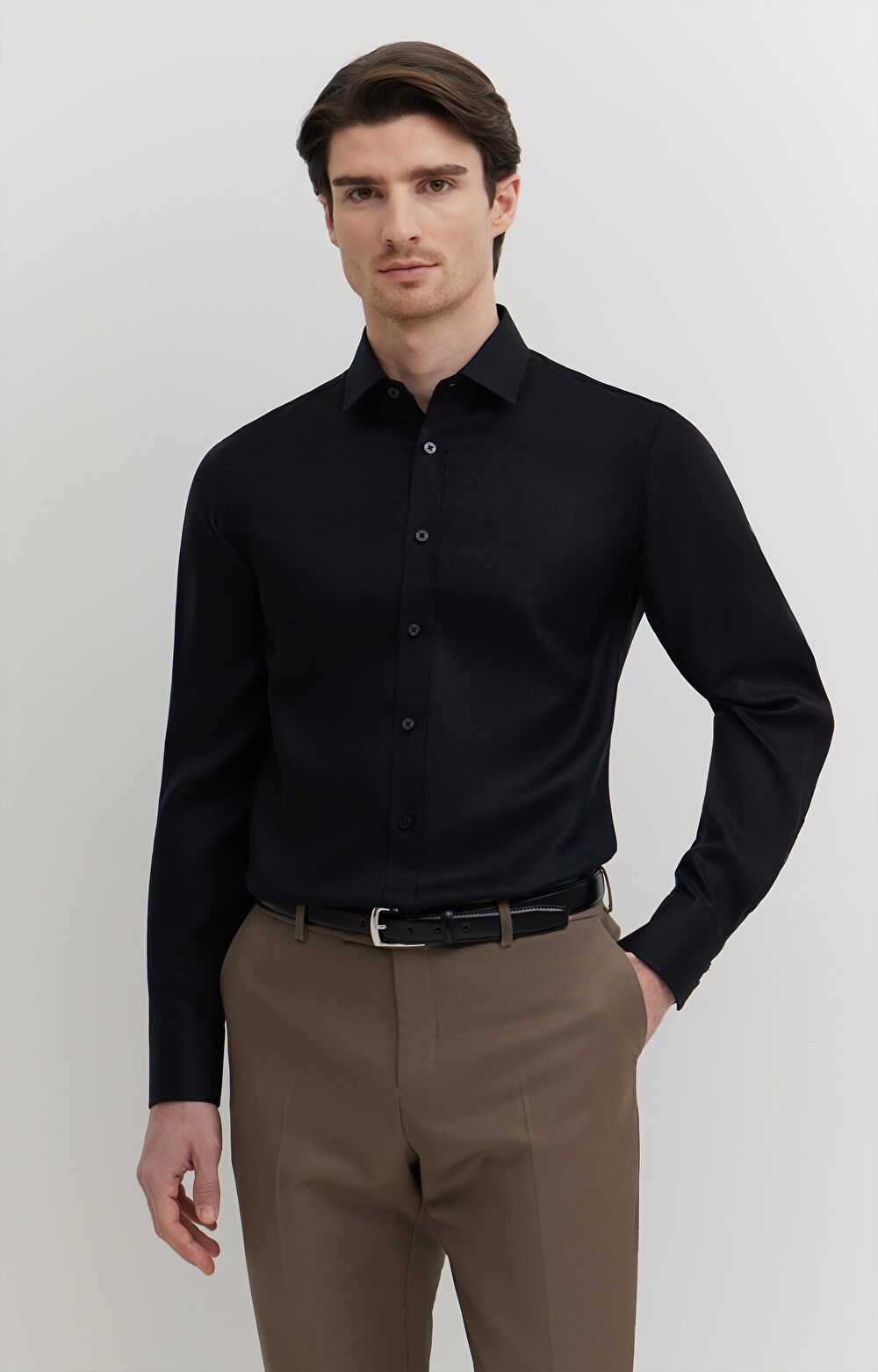 Lniana koszula formalna - 4