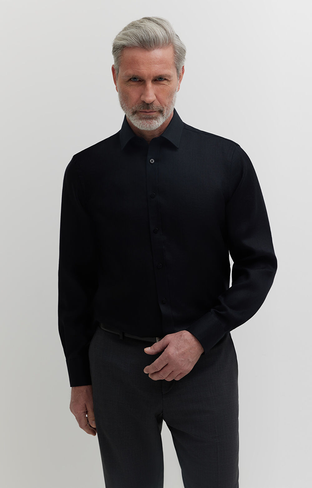 Lniana koszula formalna - 4