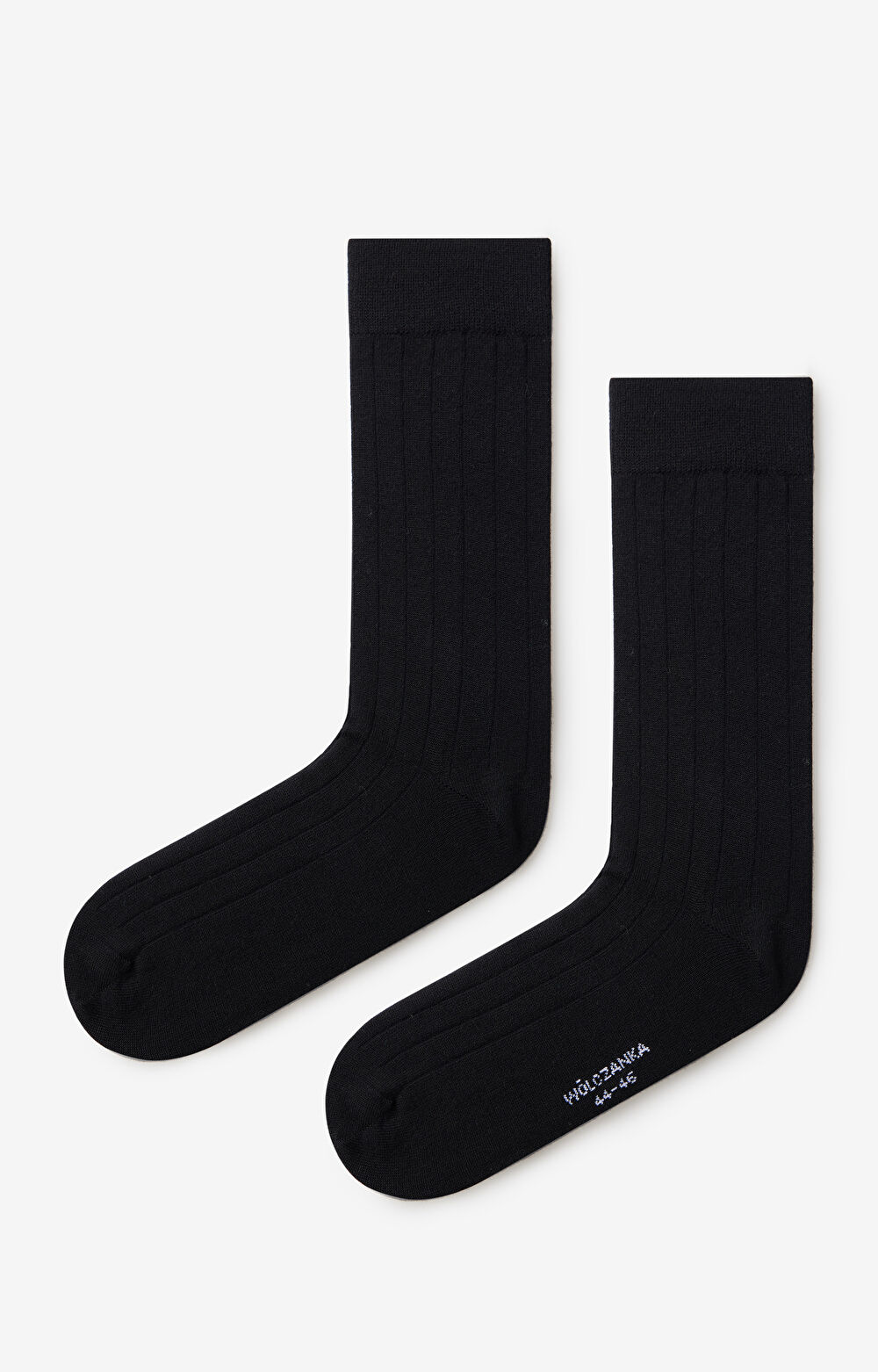 Skarpety w prążki  z wełną merino