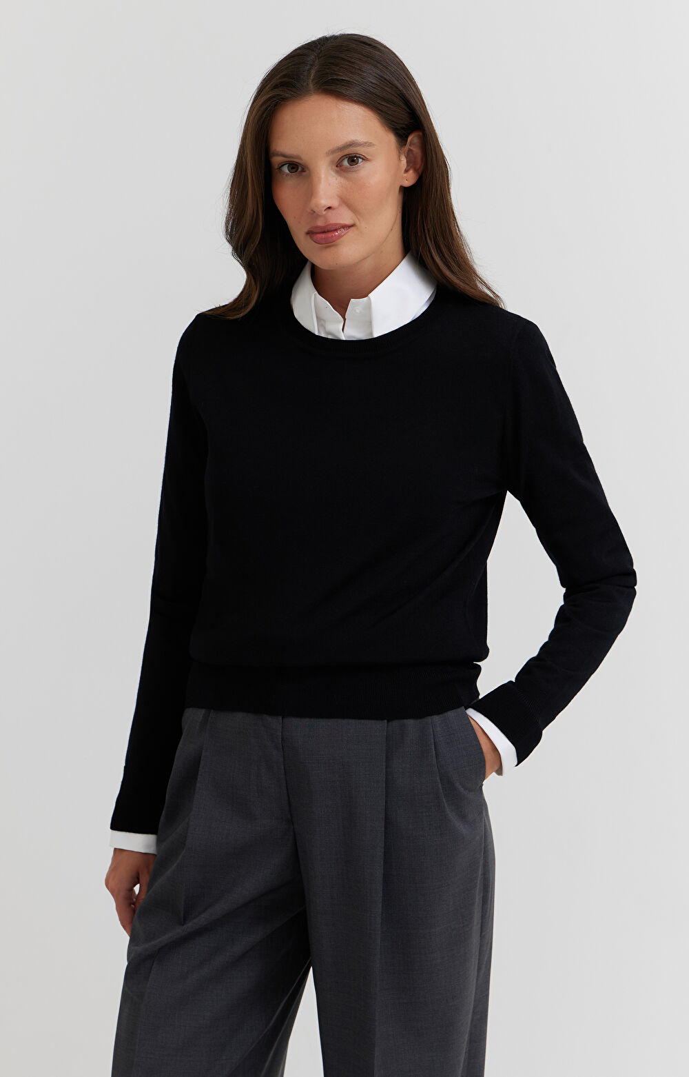 Sweter z wełny merino