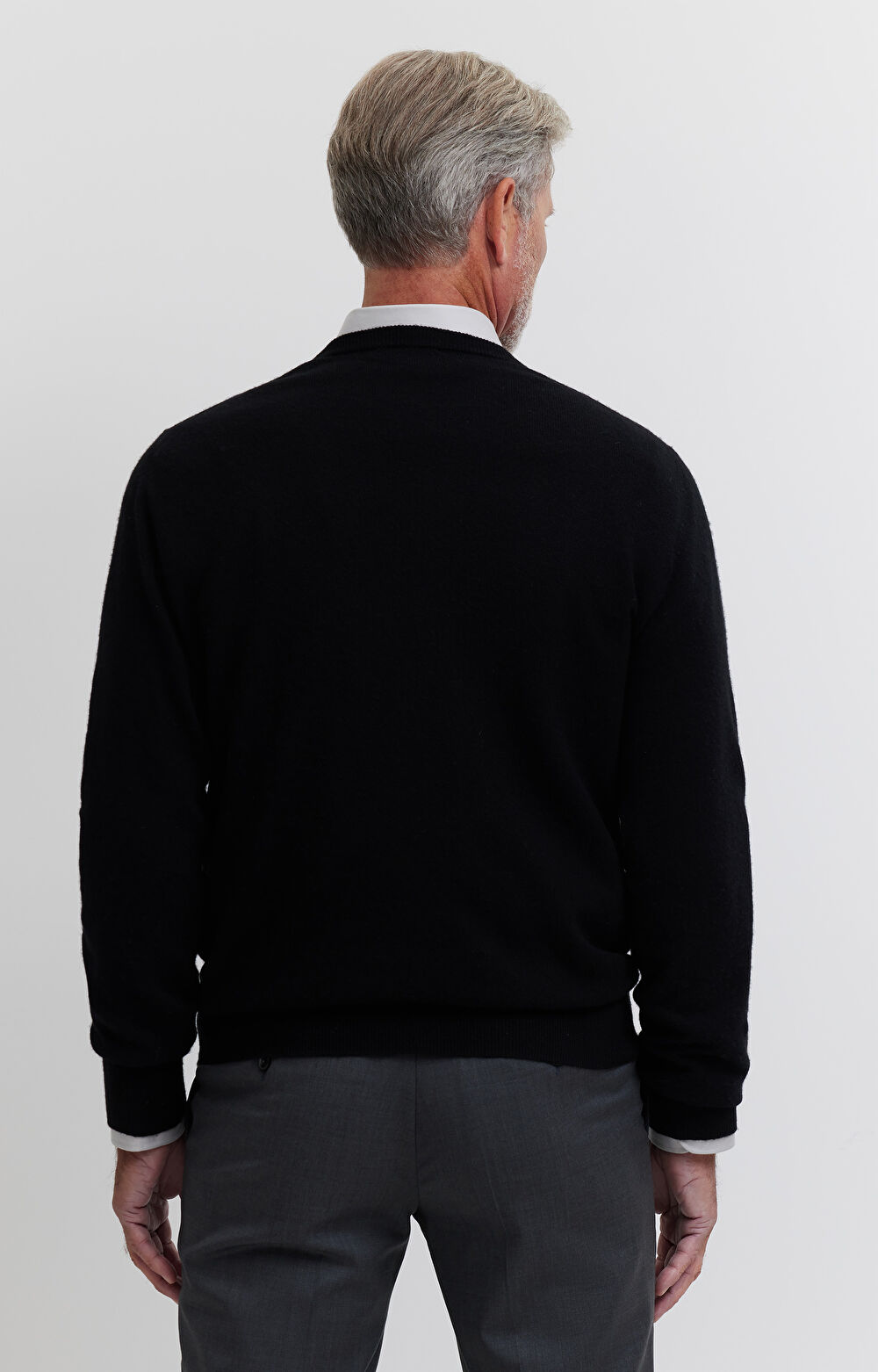 Sweter z melanżowej wełny merino - 2
