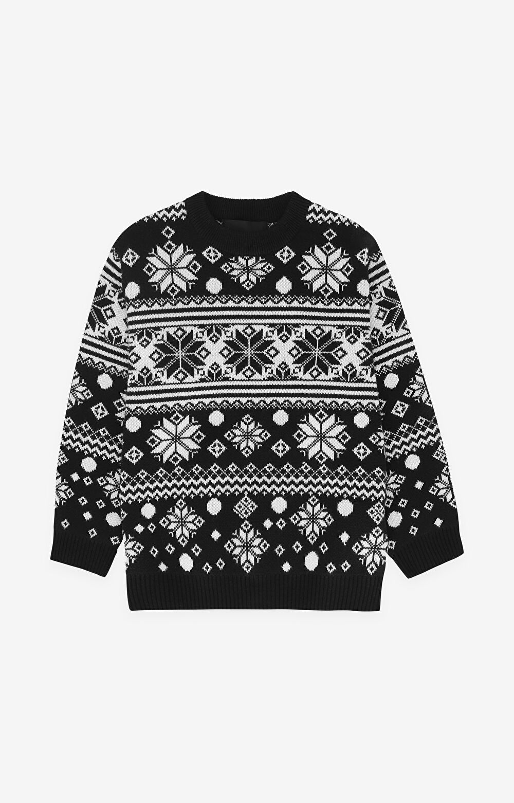 Sweter z bawełny ze świątecznym nadrukiem
