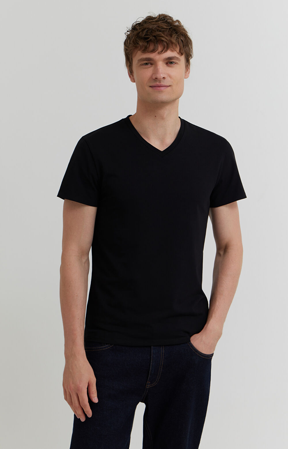Gładki t-shirt - 3