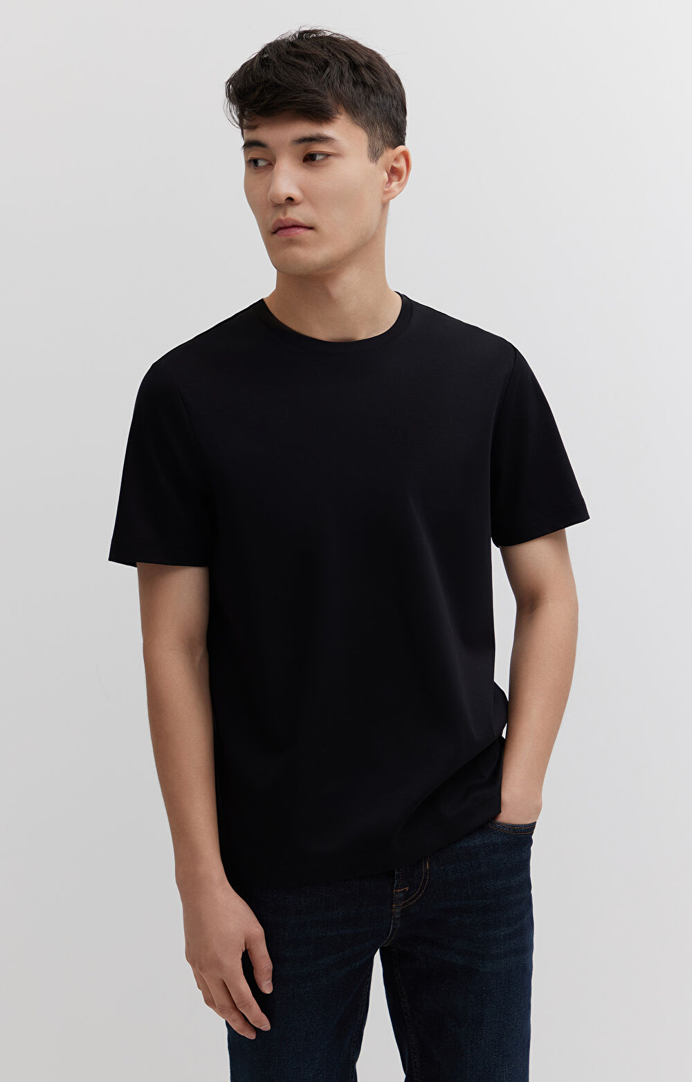 T-shirt z bawełny podwójnie merceryzowanej