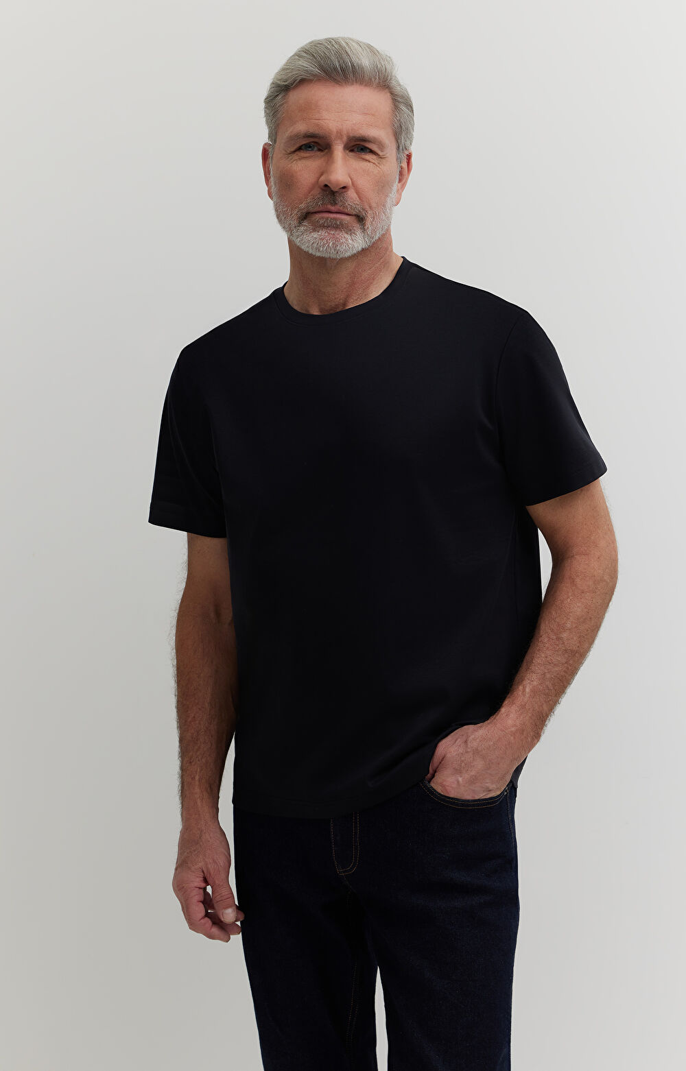 T-shirt z bawełny merceryzowanej