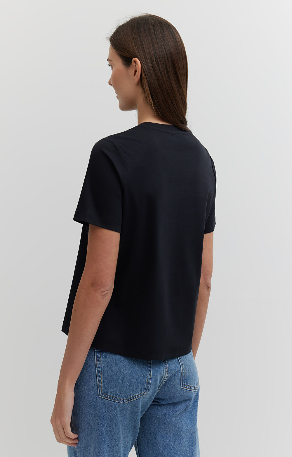 T-shirt regular z bawełny merceryzowanej - 2