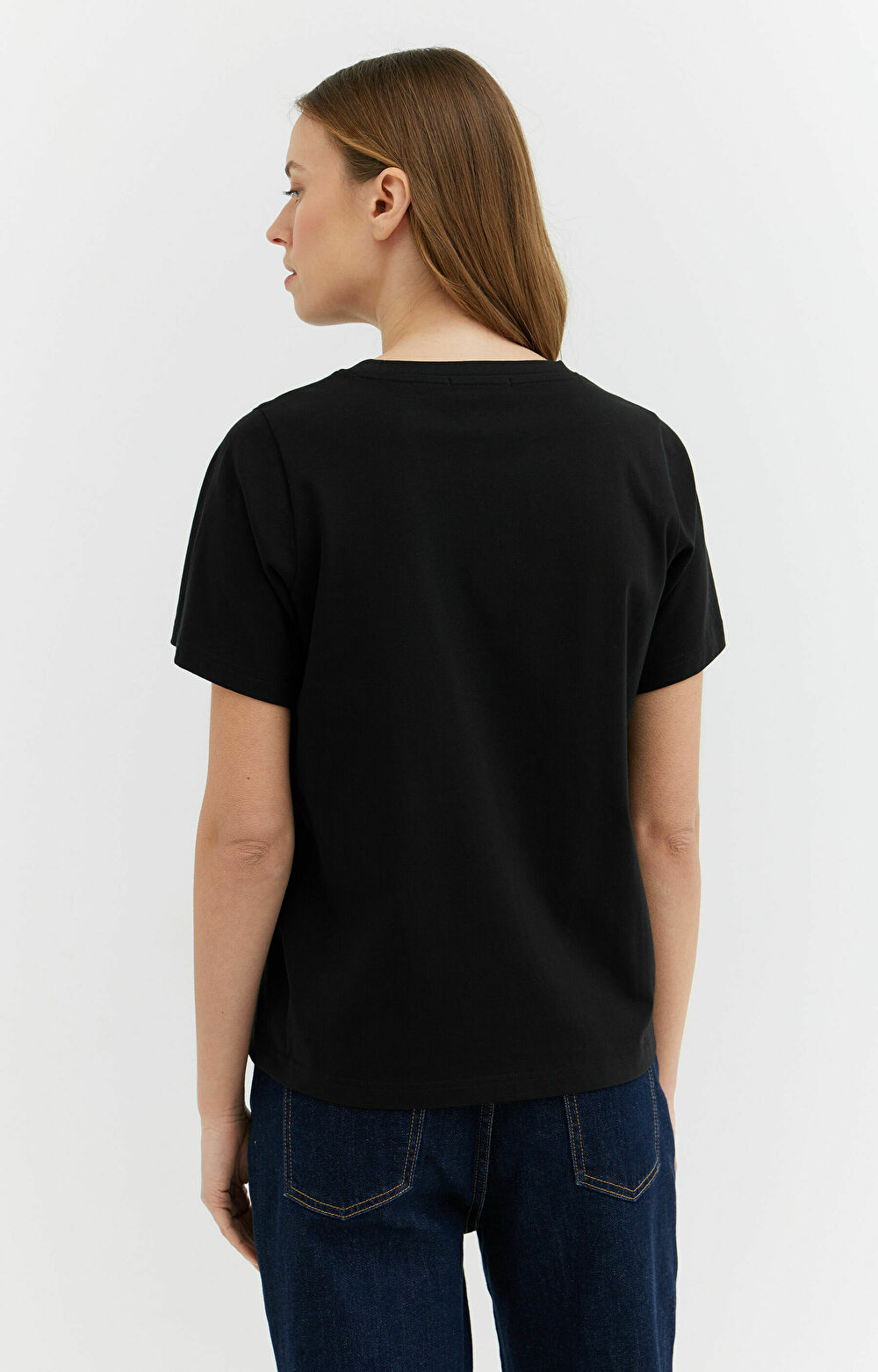 T-shirt regular z bawełny merceryzowanej - 5
