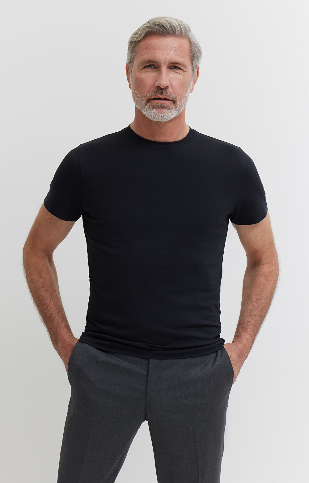 Gładki t-shirt - 3