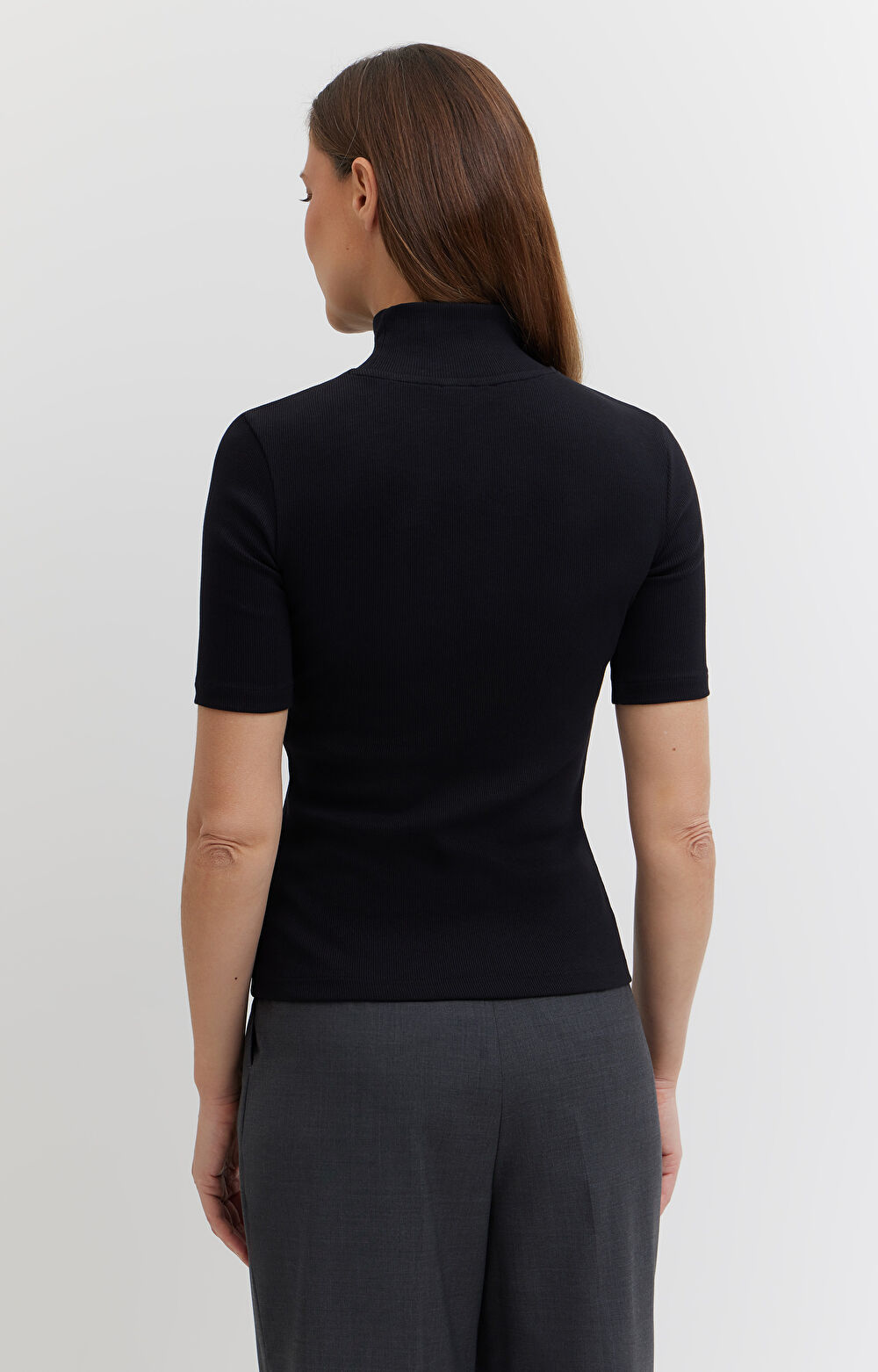 Prążkowany t-shirt - 4