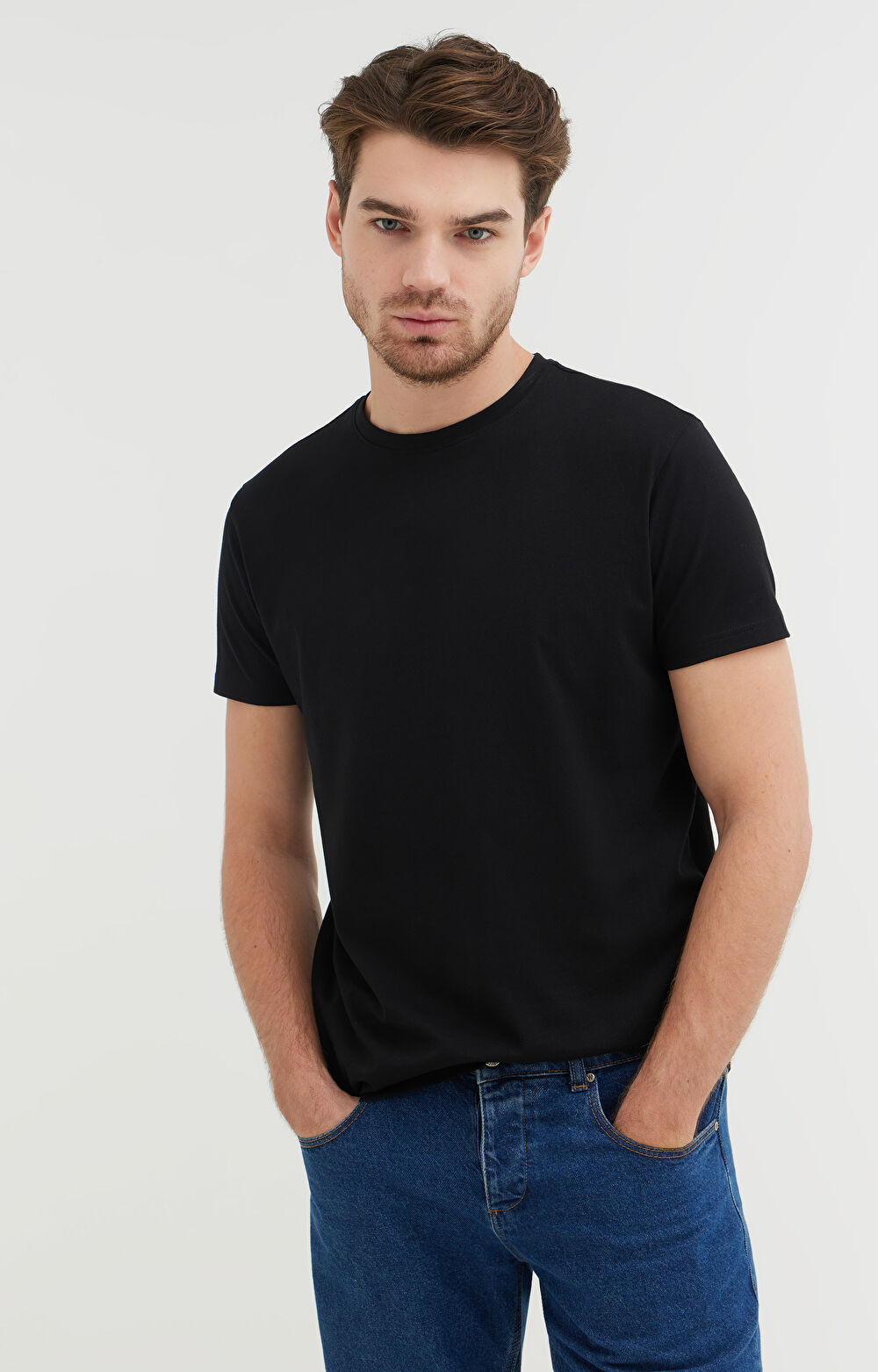 T-shirt z bawełny merceryzowanej