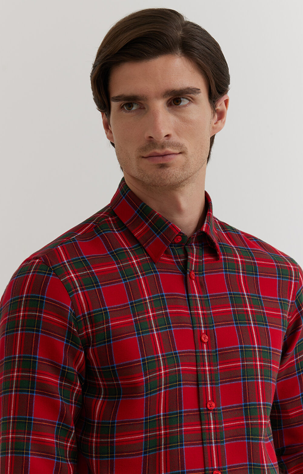 Flanelowa koszula w kratkę - 6