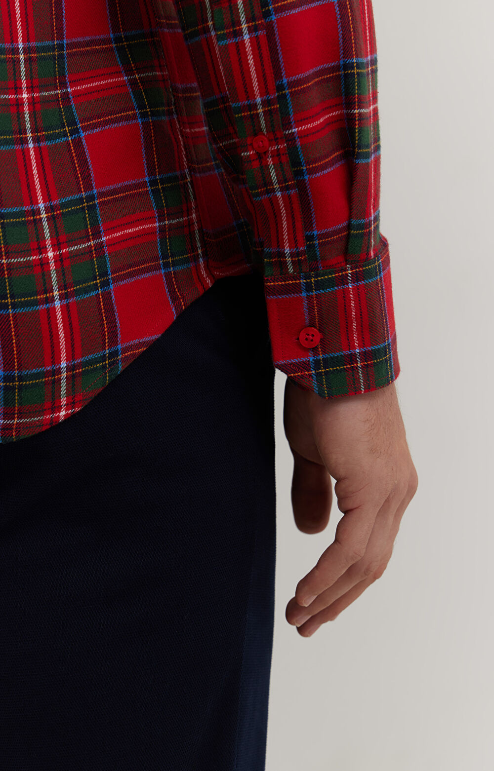 Flanelowa koszula w kratkę - 5