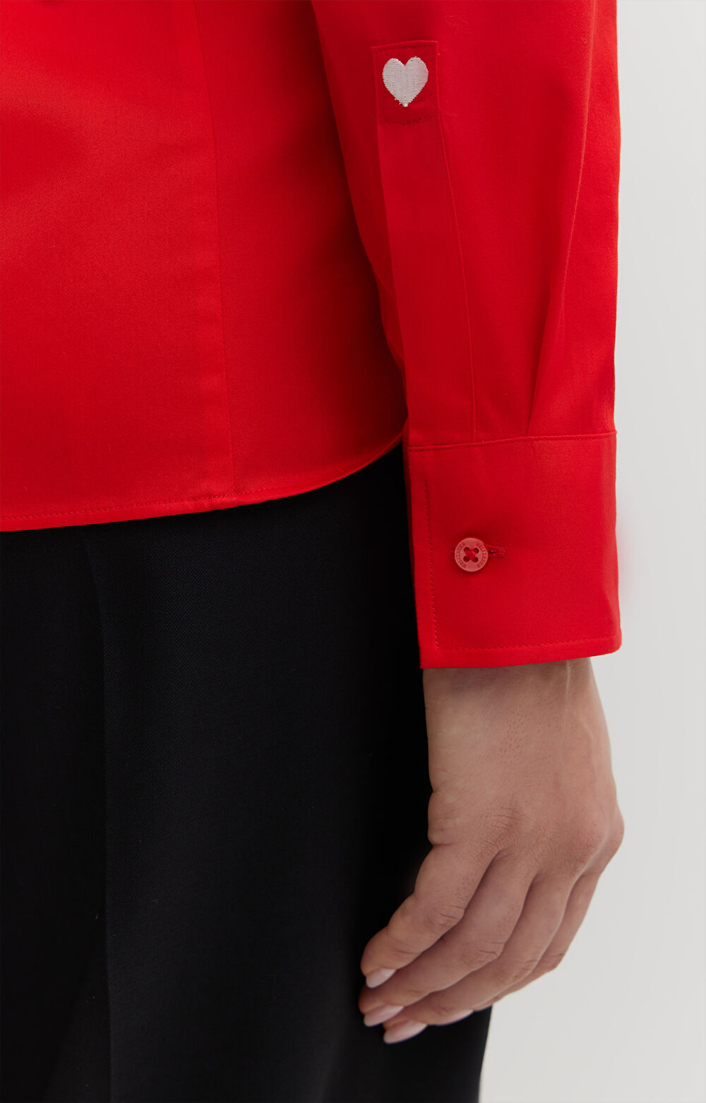 Koszula z satynowej bawełny - 5