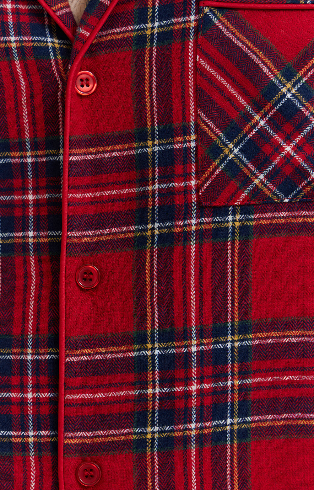 Dwuczęściowa piżama w kratkę - 7