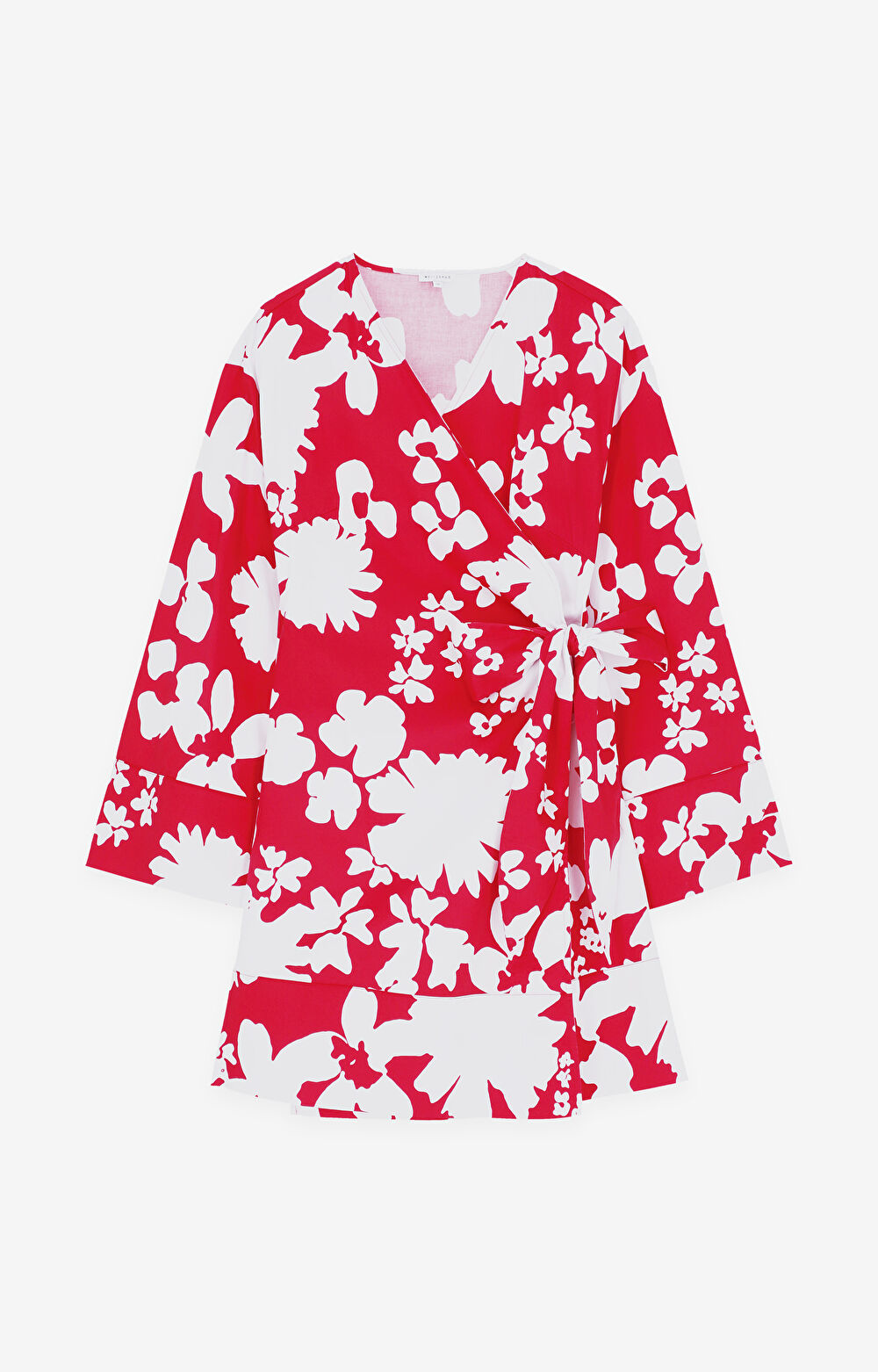 Kimonowa sukienka w kwiaty