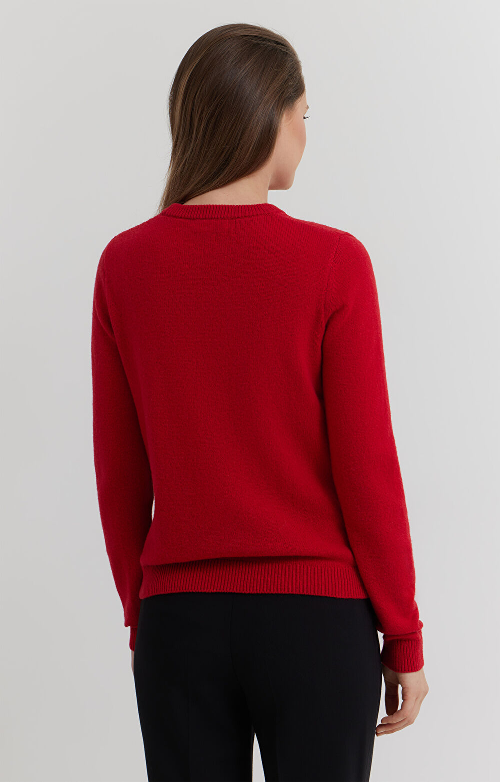 Melanżowy sweter z wełną - 4