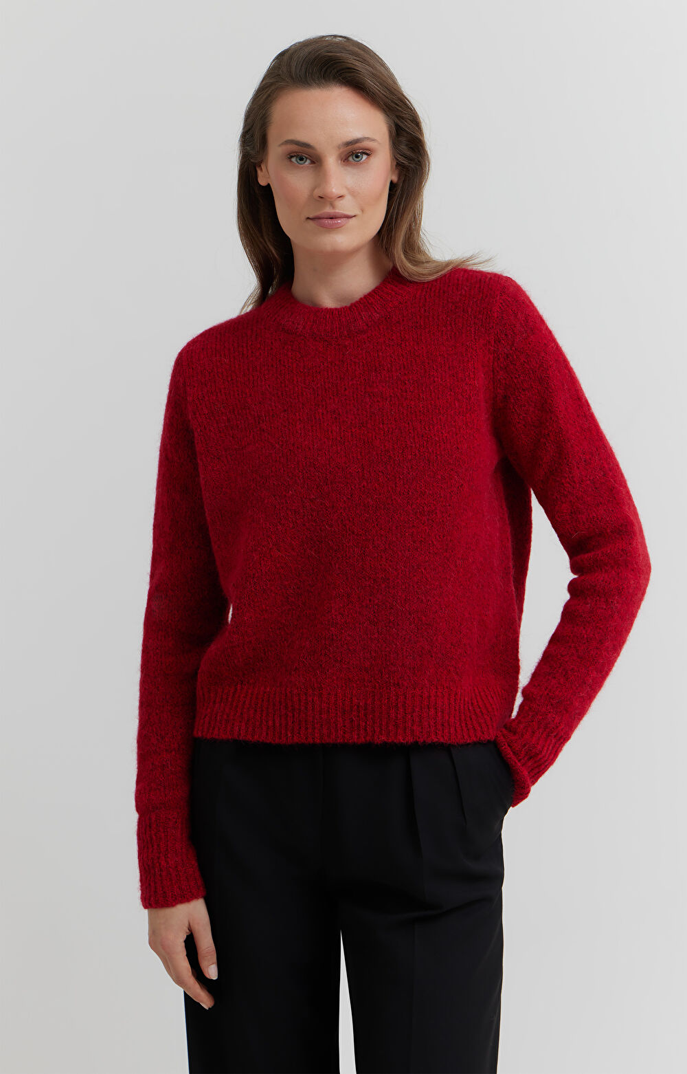 Sweter z wełną alpaki