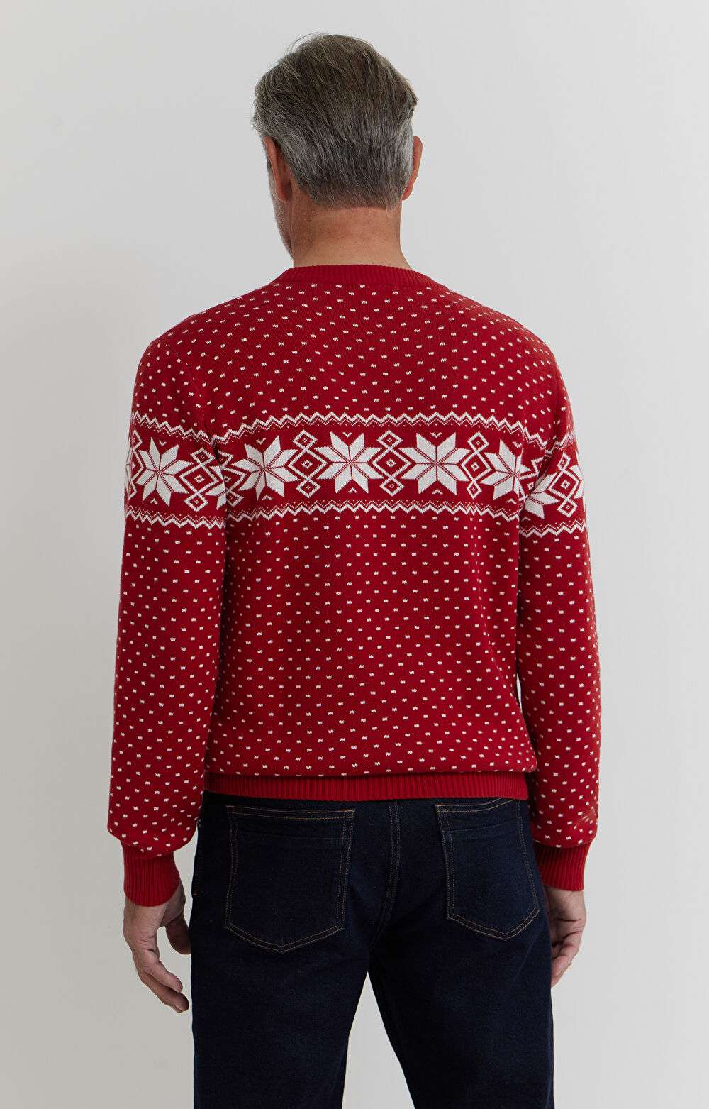 Świąteczny sweter z bawełny - 9