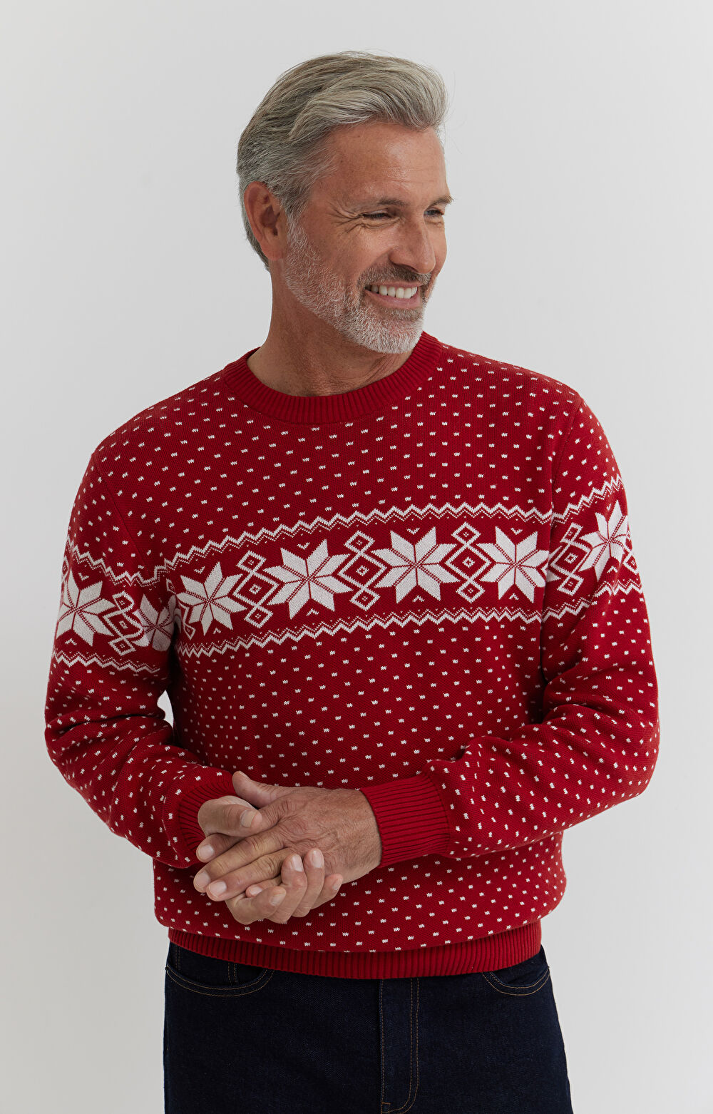 Świąteczny sweter z bawełny - 2