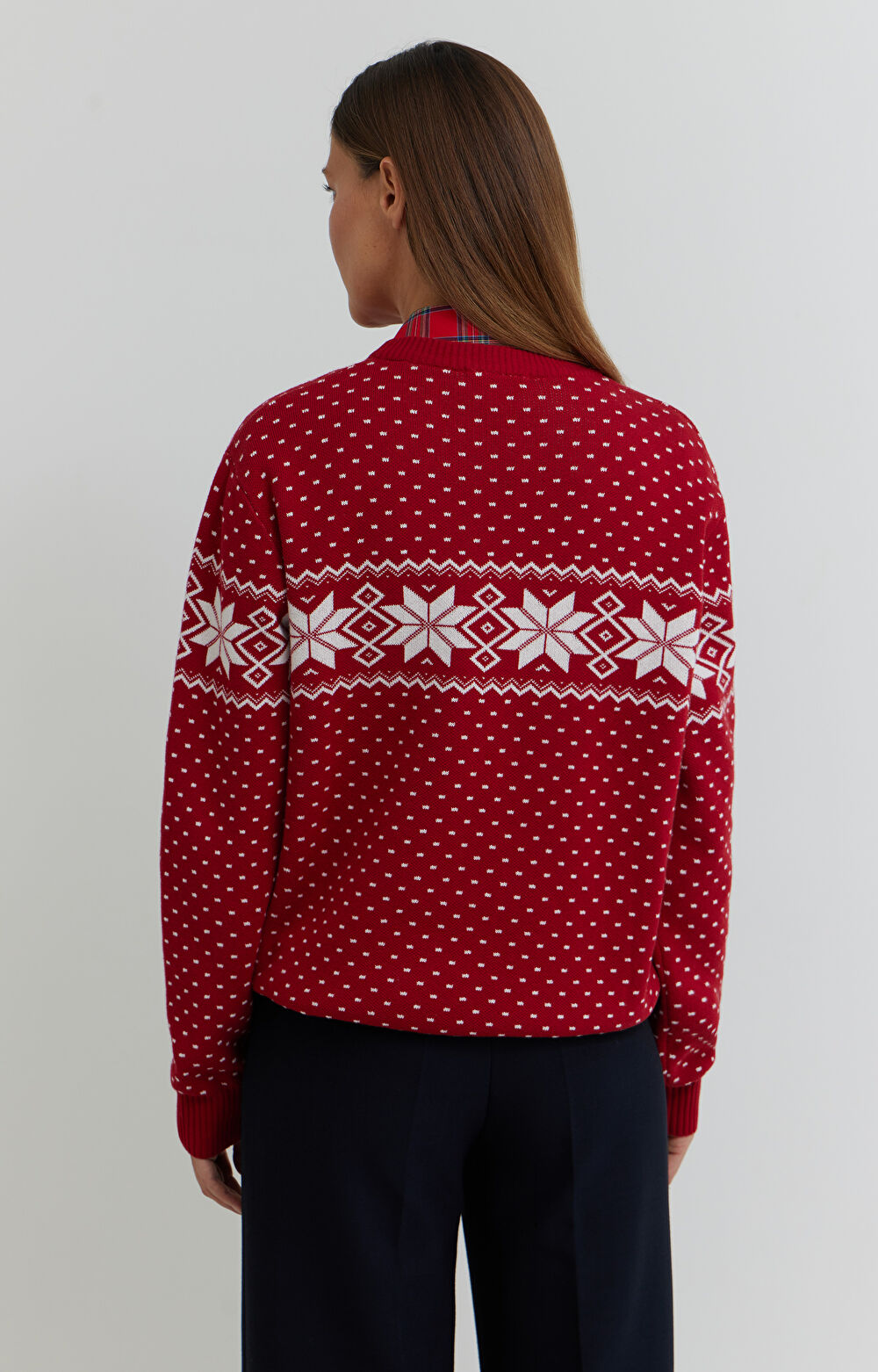 Świąteczny sweter z bawełny - 6