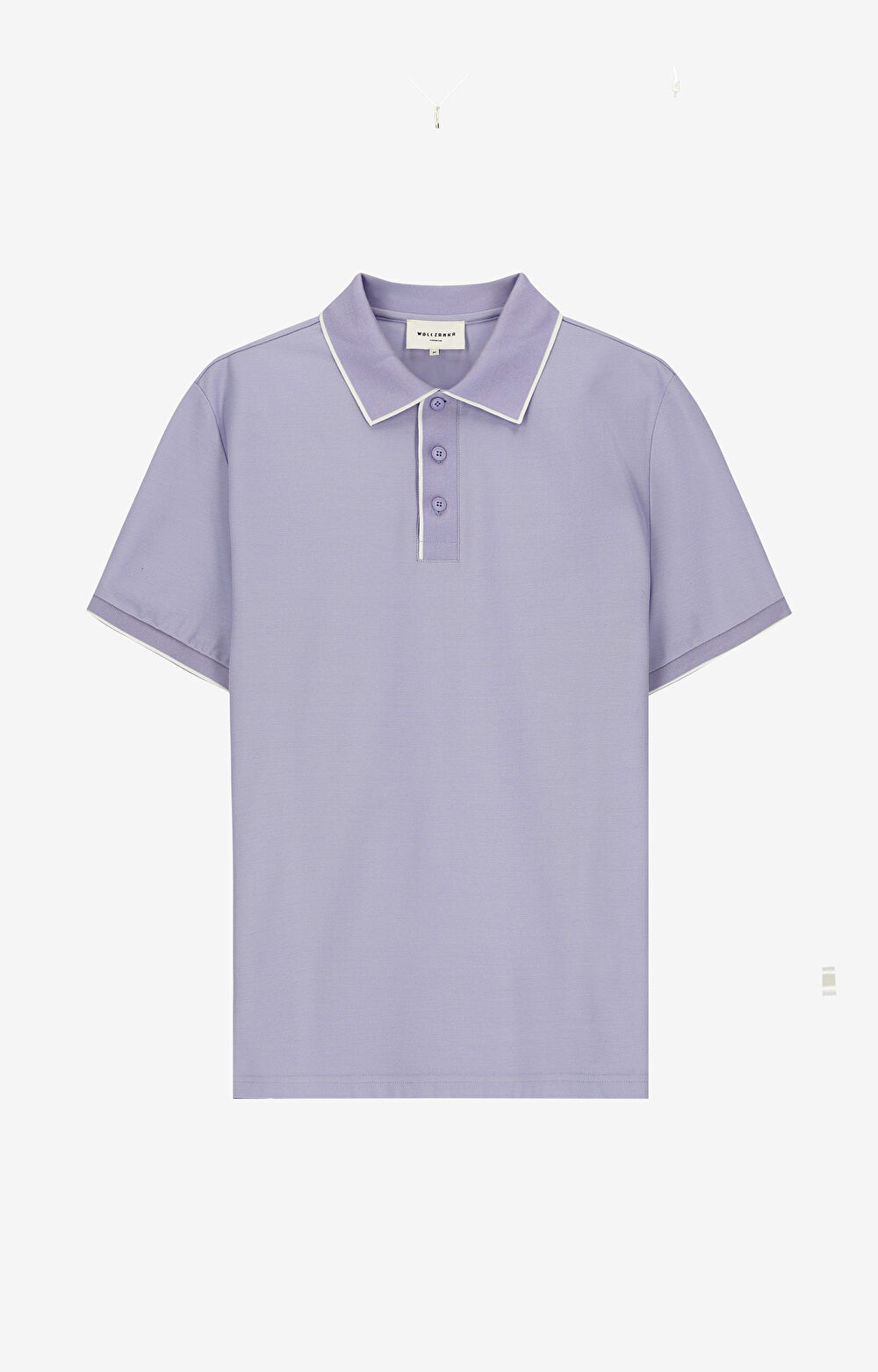 Polo z bawełny podwójnie merceryzowanej z kontrastem - 2