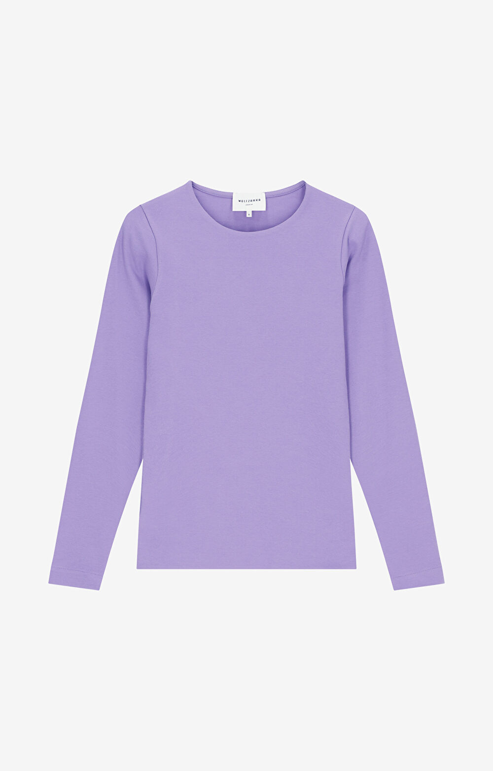 T-shirt z długim rękawem z bawełny merceryzowanej - 2