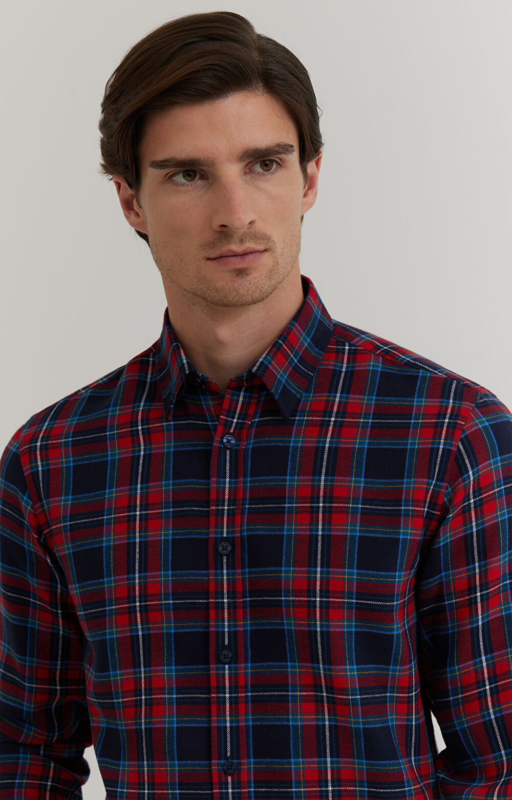 Flanelowa koszula w kratkę - 6